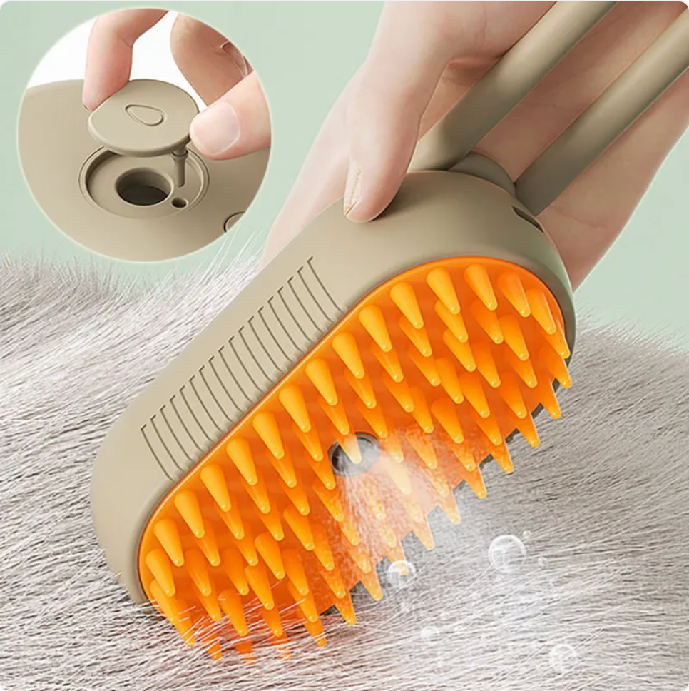 3-in-1 Electric Grooming Brush — Deshed, Detangle & Massage