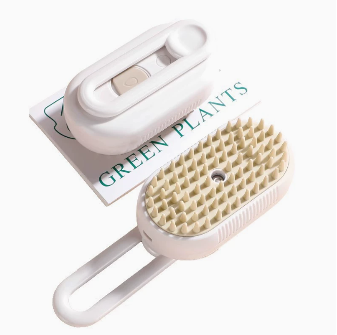3-in-1 Electric Grooming Brush — Deshed, Detangle & Massage