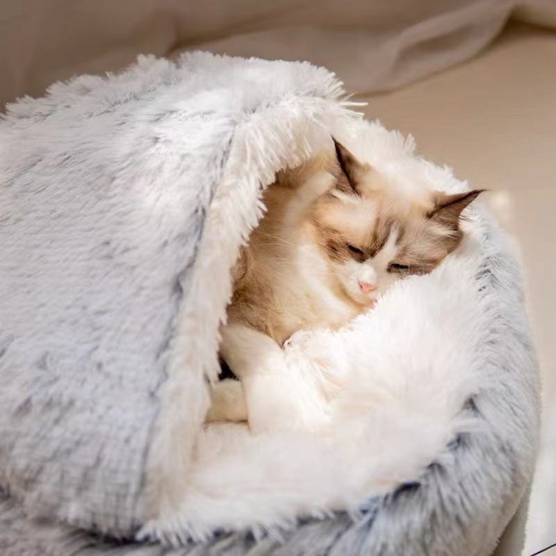 Cozy Cove Semi-Enclosed Cat Bed