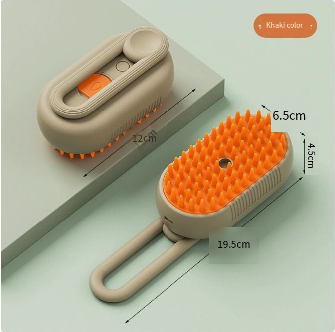 3-in-1 Electric Grooming Brush — Deshed, Detangle & Massage